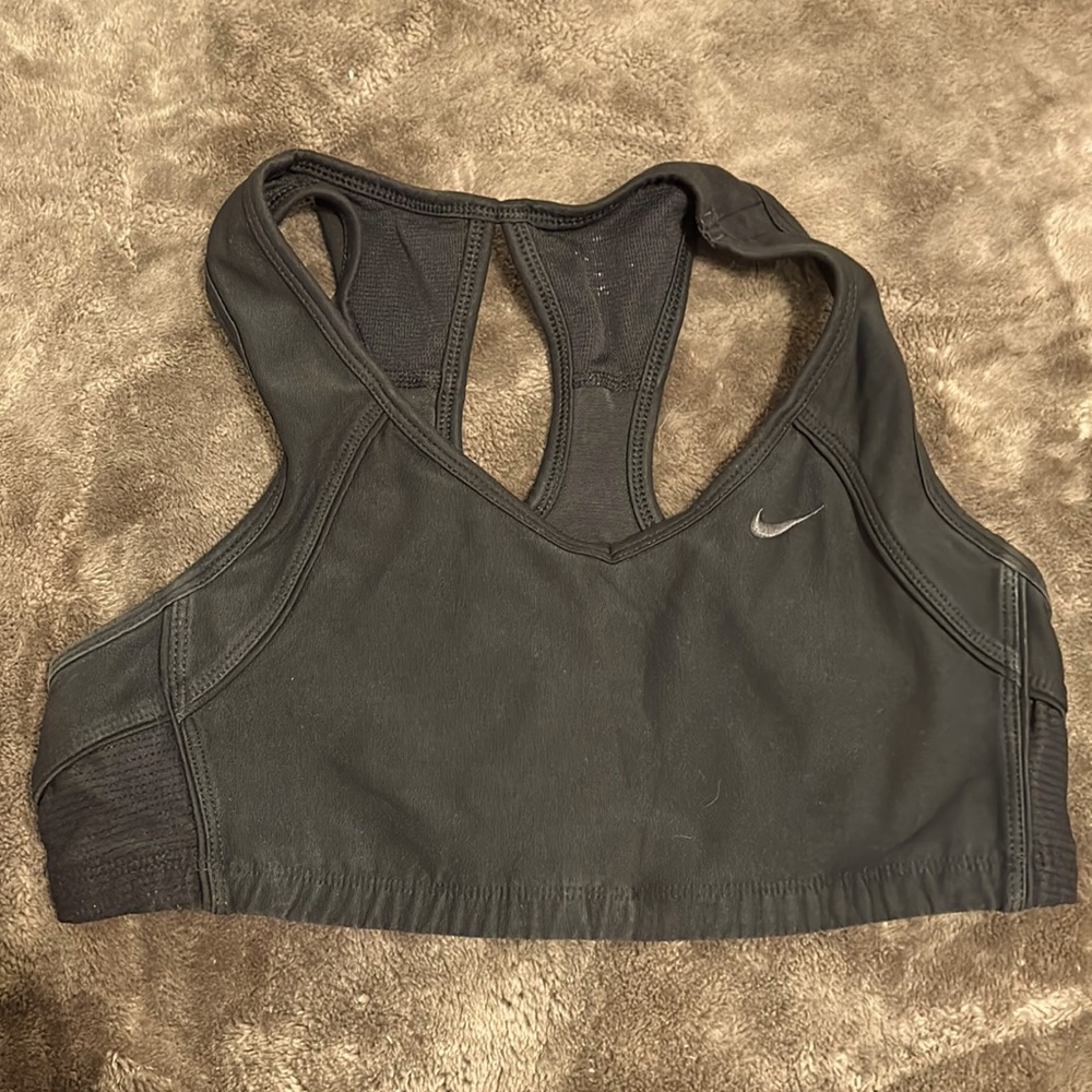 Nike black sports bra.